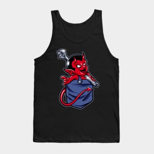 devil on pocket Tank Top